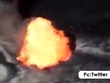 ಲಾವಾರಸದ ಮೇಲೆ ಮನುಷ್ಯ ಬಿದ್ದರೆ? ಅಬ್ಬಾ ಎಂಥ ಭಯಾನಕ ಜ್ವಾಲೆ! : ವೀಡಿಯೋ ವೈರಲ್ 