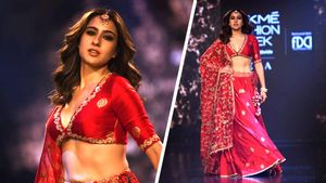  Lakme Fashion Week 2023 : ಮದುಮಗಳ ಲುಕ್‌ನಲ್ಲಿ ಮಿಂಚಿದ ನಟಿ ಸಾರಾ ಅಲಿ ಖಾನ್‌!