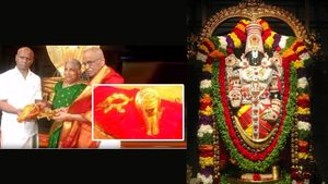 ಶಂಖಚಕ್ರಧಾರಿ ತಿಮ್ಮಪ್ಪನಿಗೆ ಚಿನ್ನದ ಶಂಖ ಕಾಣಿಕೆ ನೀಡಿದ ನಾರಾಯಣ ಮೂರ್ತಿ ದಂಪತಿ: ಹಿಂದೂ ಧರ್ಮದಲ್ಲಿ ಶಂಖದ ಮಹತ್ವ