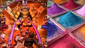  ಪ್ರತೀವರ್ಷ ನವರಾತ್ರಿ  ಬಣ್ಣ ಬದಲಾಗುವುದೇಕೆ? ಬಣ್ಣವನ್ನು ಹೇಗೆ ನಿರ್ಧರಿಸಲಾಗುವುದು?