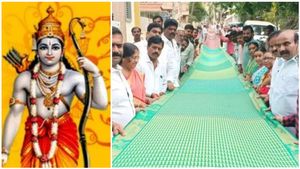 ಉಳಿತಾಯದ ಹಣವೆಲ್ಲಾ ರಾಮನಿಗೆ ಅರ್ಪಿಸಿದ ನೇಕಾರ..! ಸೀತೆಗಾಗಿ 196 ಅಡಿ ಸೀರೆ ಉಡುಗೊರೆ..! ಎಷ್ಟು ದುಬಾರಿ ಗೊತ್ತಾ?!