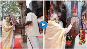 ಪ್ರಧಾನಿ ಮೋದಿ ಎದುರು ಮೌತ್ ಆರ್ಗನ್ ನುಡಿಸಿದ ಆನೆ..!! ಅಚ್ಚರಿಯ ವಿಡಿಯೋ..!