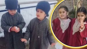  ಕಾಶ್ಮೀರದಲ್ಲಿ ಅಪರೂಪಕ್ಕೆ ಬೀಳುವ ಹಿಮದ ಸೌಂದರ್ಯ ವರ್ಣಿಸಿದ ದೇವತೆಗಳು: ವೀಡಿಯೋ ವೈರಲ್