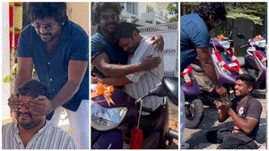 ವಿಕಲಚೇತನರಿಗೆ ಸ್ಕೂಟಿ ಗಿಫ್ಟ್..! ಮನೆ ಕಟ್ಟಿಕೊಡುವ ಭರವಸೆ ನೀಡಿದ ನಟ ಲಾರೆನ್ಸ್..!