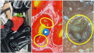 ಸ್ಟ್ರಾಬೆರಿ ಹಣ್ಣು ತಿನ್ನೋರು ಈ ವಿಡಿಯೋ ನೋಡಿ..!