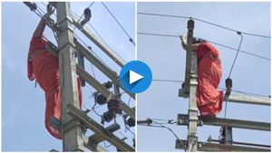 ಪ್ರಿಯಕರ ನಮ್ಮ ಜೊತೆ ಇರಬೇಕೆಂದು ವಿದ್ಯುತ್ ಕಂಬ ಏರಿದ ಮೂರು ಮಕ್ಕಳ ತಾಯಿ..! 