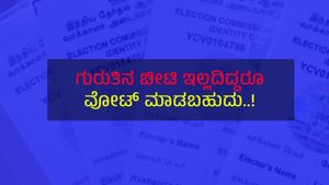 ವೋಟರ್ ಐಡಿ ಇಲ್ಲದೆಯೂ ಮತ ಚಲಾಯಿಸಬಹುದು.! ಹೇಗೆ ಗೊತ್ತಾ?