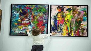 ₹5.8 ಲಕ್ಷಕ್ಕೆ ಮಾರಾಟವಾದ 2 ವರ್ಷದ ಪುಟ್ಟ ಕಂದ ಬಿಡಿಸಿದ ಚಿತ್ರ 