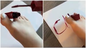 ಕಾಲಿನಿಂದ ಹೆಸರು ಬರೆದು ಸಾವಿರಾರು ರೂಪಾಯಿ ದುಡಿಯುವ ಯುವತಿ..!