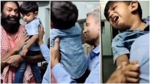 ಕಿಡ್ನಾಪರ್ ಬಿಟ್ಟು ಬರಲು ಒಪ್ಪದೆ ಹಠ ಹಿಡಿದ ಮಗು..! ವಿಡಿಯೋ ವೈರಲ್