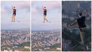 ಏಷ್ಯಾ-ಯುರೋಪ್ ಖಂಡವನ್ನು ಹಗ್ಗದ ಮೇಲೆ ದಾಟಿದ ಸಾಹಸಿಗ..! ಯಾರು ಈತ?