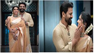 ಡಾಲಿ ಧನಂಜಯ್‌ ಮನದರಿಸಿ  ಇವರೇ ನೋಡಿ: ಕ್ಯೂಟ್‌ ಪೋಸ್‌ ಕೊಟ್ಟ ನವ ಜೋಡಿ