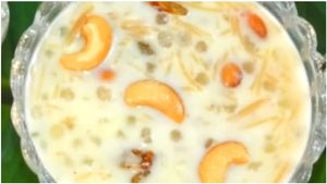 ಹಬ್ಬದ ಸಂಭ್ರಮ ಹೆಚ್ಚಿಸುವ ಶಾವಿಗೆ ಸಾಬುದಾನಿ ಪಾಯಸ ಮಾಡಿ..! ಇಲ್ಲಿದೆ ಸುಲಭದ ವಿಧಾನ!!