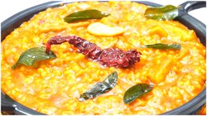 ಉಡುಪಿ ಹೋಟೆಲ್ ಮಾದರಿಯ ಘಮಘಮಿಸುವ ಬಿಸಿ ಬೇಳೆ ಬಾತ್...!! ಮಾಡೋದು ಹೇಗೆ?