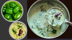 2 ನಿಮಿಷದಲ್ಲಿ ಮಾಡಿ ದೊಣ್ಣೆ ಮೆಣಸಿನ ಮಜ್ಜಿಗೆ ಹುಳಿ: ಇಲ್ಲಿದೆ ರುಚಿ ರುಚಿ ಸಾರು