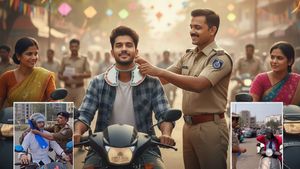 ಪೊಲೀಸರ ಈ ಐಡಿಯಾ ಸೂಪರ್! ಬೈಕ್ ಸವಾರರ ಪ್ರಾಣ ರಕ್ಷಣೆಗೆ 'ನೆಕ್ ಕಾಲರ್'.. ಎಲ್ಲಿ, ಯಾಕೆ ಗೊತ್ತಾ?