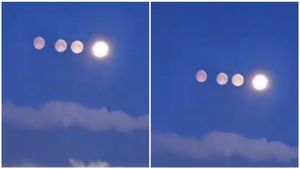 ಆಗಸದಲ್ಲಿ ಕಾಣಿಸಿಕೊಂಡ 4 ಚಂದ್ರ: ಈ ಅಚ್ಚರಿ ಘಟನೆ ಹಿಂದಿದೆ ವೈಜ್ಞಾನಿಕ ಸತ್ಯ!