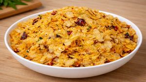 ದೇವಾಲಯ ಪ್ರಸಾದದಂತೆ ಮಾಡಿ ಖಾರ ಅವಲಕ್ಕಿ: 5 ನಿಮಿಷವೂ ಹಿಡಿಯೋದಿಲ್ಲ!