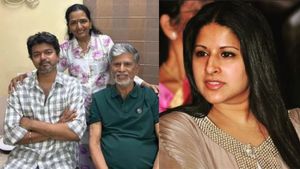 Actor Vijay father S A Chandrasekhar old video about daughter in law Sangeetha is trending