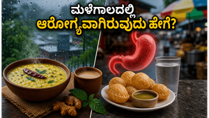 ಮಳೆಗಾಲದಲ್ಲಿ ಆರೋಗ್ಯವಾಗಿರಲು ಈ ಆಹಾರ ಕ್ರಮ ಪಾಲಿಸಿ: ರೋಗಗಳಿಂದ ದೂರವಿರಲು ಸರಳ ಟಿಪ್ಸ್