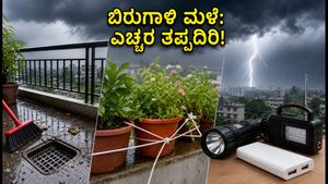 ಬಿರುಗಾಳಿ ಮಳೆ ಎಚ್ಚರಿಕೆ: ನಿಮ್ಮ ಮನೆ ಮತ್ತು ಬಾಲ್ಕನಿ ಸುರಕ್ಷಿತವಾಗಿಡಲು ಈ ಮುನ್ನೆಚ್ಚರಿಕೆ ಕ್ರಮಗಳನ್ನು ತಪ್ಪದೇ ಪಾಲಿಸಿ