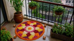 ಅಪಾರ್ಟ್‌ಮೆಂಟ್‌ನಲ್ಲಿ ಓಣಂ ಸಂಭ್ರಮ: ಮಳೆಗೆ ಹಾಳಾಗದ, ಜಾಗ ಉಳಿಸುವ ಸುಂದರ ಪೂಕಳಂ ಐಡಿಯಾಗಳು