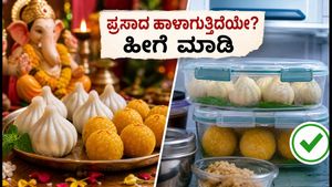 ಗಣೇಶೋತ್ಸವದ ಪ್ರಸಾದ ಬೇಗ ಹಾಳಾಗುತ್ತಿದೆಯೇ? ಮೋದಕ ಮತ್ತು ಸಿಹಿ ತಿಂಡಿಗಳನ್ನು ತಾಜಾವಾಗಿಡಲು ಈ ಟಿಪ್ಸ್ ಪಾಲಿಸಿ!