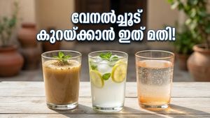 വേനൽച്ചൂടിൽ തളർന്നുപോകരുത്! ശരീരതാപം പെട്ടെന്ന് കുറയ്ക്കാൻ ഈ പാനീയങ്ങൾ പരീക്ഷിക്കൂ