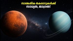 ചൊവ്വ-യുറാനസ് സംയോഗം: സാങ്കേതിക തകരാറുകൾക്കും യാത്രാ തടസ്സങ്ങൾക്കും സാധ്യത; ഇന്ന് ജാഗ്രത പാലിക്കൂ!