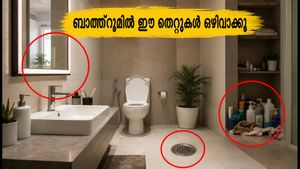 ബാത്ത്റൂമിൽ ഈ തെറ്റുകൾ വരുത്തുന്നുണ്ടോ? വീട്ടിലെ ഐശ്വര്യം നഷ്ടപ്പെടാൻ കാരണമാകും