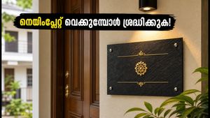 വീടിന്റെ വാതിലിൽ നെയിംപ്ലേറ്റ് വെക്കുമ്പോൾ ഈ തെറ്റുകൾ വരുത്തരുത്; വാസ്തു പ്രകാരം ഐശ്വര്യം വരാൻ ചെയ്യേണ്ടത് ഇതാണ്!