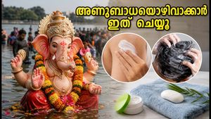ഗണേശ വിസർജനത്തിന് ശേഷം ചർമ്മവും മുടിയും സുരക്ഷിതമാക്കാം; അണുബാധയൊഴിവാക്കാൻ ഈ കാര്യങ്ങൾ ശ്രദ്ധിക്കൂ
