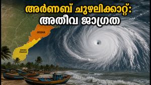 'അർണബ്' ചുഴലിക്കാറ്റ് ശക്തിപ്രാപിക്കുന്നു: ആന്ധ്ര-ഒഡീഷ തീരങ്ങളിൽ അതീവ ജാഗ്രത, കേരളത്തിലും മഴയ്ക്ക് സാധ്യത
