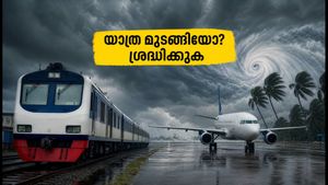 അർണബ് ചുഴലിക്കാറ്റ്: ട്രെയിനുകൾ റദ്ദാക്കി, വിമാനങ്ങൾ വൈകുന്നു; യാത്രയ്ക്ക് മുൻപ് ഇതറിയുക