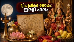 നവരാത്രി ദിനത്തിൽ അപൂർവ്വ ദ്വിപുഷ്കര യോഗം: ഇന്ന് രാത്രി ഈ സമയത്ത് വാങ്ങുന്ന സാധനങ്ങൾക്ക് ഇരട്ടി ഫലം!