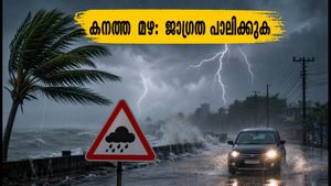 കേരളത്തിൽ ഇന്ന് കനത്ത മഴയും ഇടിമിന്നലും; യാത്രക്കാർക്കും തീരദേശവാസികൾക്കും കർശന ജാഗ്രതാ നിർദ്ദേശം