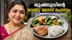 ഖുശ്ബുവിന്റെ വെയ്റ്റ് ലോസ് രഹസ്യം; ജാപ്പനീസ് പ്ലേറ്റ് രീതി കേരളീയ ഭക്ഷണത്തിൽ പരീക്ഷിക്കുന്നത് എങ്ങനെ?