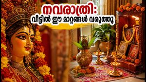 നവരാത്രി ഘടസ്ഥാപനം 2026: പൂജാമുറിയിലും വാതിലിലും ഈ മാറ്റങ്ങൾ വരുത്തിയാൽ ഐശ്വര്യം കൂടും
