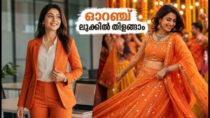 നവരാത്രി ഒന്നാം ദിനം: ഓറഞ്ച് ലുക്കിൽ തിളങ്ങാൻ ഇതാ ചില കിടിലൻ സ്റ്റൈലിങ് ടിപ്പുകൾ; ഓഫിസിൽ നിന്ന് നേരെ ഗർബ വേദിയിലേക്ക്!