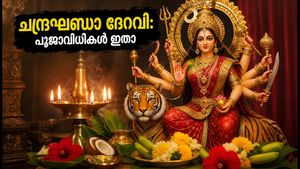 നവരാത്രി മൂന്നാം നാൾ: ചന്ദ്രഘണ്ഡാ ദേവിയുടെ അനുഗ്രഹം നേടാൻ രാശിപ്രകാരമുള്ള നിറങ്ങളും ലളിതമായ പൂജാവിധികളും