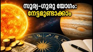 ഒക്ടോബർ 15-ലെ സൂര്യ-ഗുരു യോഗം: സാമ്പത്തിക കാര്യങ്ങളിലും അഭിമുഖങ്ങളിലും നേട്ടമുണ്ടാക്കാൻ ഈ സമയം പ്രയോജനപ്പെടുത്താം