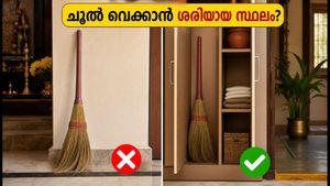 ചൂല് വെക്കുന്നതിൽ ഈ തെറ്റ് പറ്റിയോ? വീട്ടിലെ ഐശ്വര്യം കുറയാൻ കാരണമാകും, ശ്രദ്ധിക്കുക