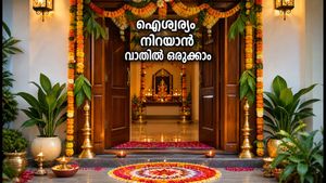 നവരാത്രി പൂജ: വീടിന്റെ പ്രധാനവാതിൽ ഇങ്ങനെ ഒരുക്കിയാൽ ഐശ്വര്യം തേടിയെത്തും; വാസ്തു പറയുന്നത് ഇതാണ്