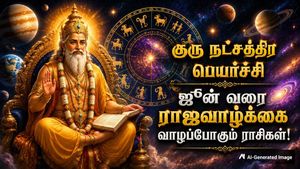 குரு பகவானின் நட்சத்திர பெயர்ச்சியால் இந்த 4 ராசிக்காரங்க ஜூன் வரை ராஜவாழ்க்கை வாழப்போறாங்க..