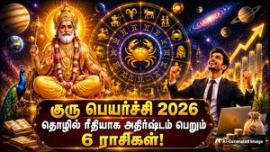 12 ஆண்டுகளுக்கு பின் கடகம் செல்லும் குரு பகவான்: இந்த 6 ராசிக்காரர்களுக்கு தொழிலில் நல்ல வளர்ச்சி ஏற்படபோகுது!