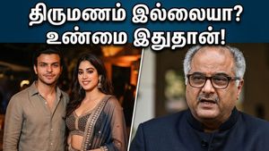 ஜான்வி கபூர் - ஷிகர் பஹாரியா திருமணம்? வதந்திகளுக்கு முற்றுப்புள்ளி வைத்த போனி கபூரின் அதிரடி விளக்கம்!