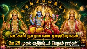புதன்-சுக்கிரனால் உருவாகும் லட்சுமி நாராயண ராஜயோகம்: மே 29 முதல் இந்த 4 ராசிக்கு ஜாக்பாட் அடிக்கப்போகுது!