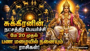சுக்கிரனின் நட்சத்திர பெயர்ச்சியால் மே 20 முதல் இந்த 3 ராசிக்காரர்களுக்கு பணமும், புகழும் அதிகரிக்கப்போகுது!