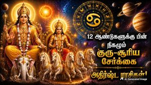 12 ஆண்டுகளுக்கு பின் நிகழும் குரு-சூரிய சேர்க்கை: ஜூலையில் இந்த 4 ராசிக்கு டபுள் ஜாக்பாட் அடிக்கப்போகுது..