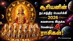 சூரியனின் நட்சத்திர பெயர்ச்சி: இன்று முதல் இந்த 4 ராசிக்காரங்க பேச்சால் பல பிரச்சனையை சந்திப்பாங்க.. உஷார்..